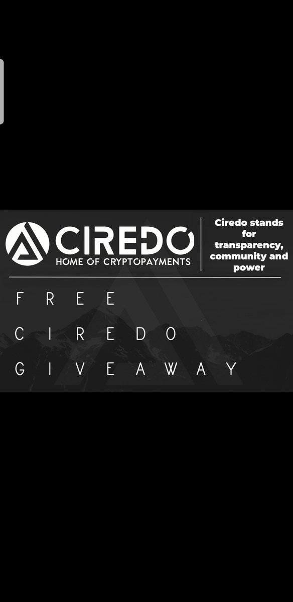 Marckselll's tweet photo. 🔥CIREDO giveaway🔥

Wow this is huge.
We made a deal with Ciredo and are allowed to give away 5000 coins of this great project

Rules are easy:
-follow @OfficialCiredo and @Marckselll 
-join telegram https://t.co/QdVFHzp3OV
-like and retweet

Winner will be chosen 21-01 midnight https://t.co/pa17nrpLuQ