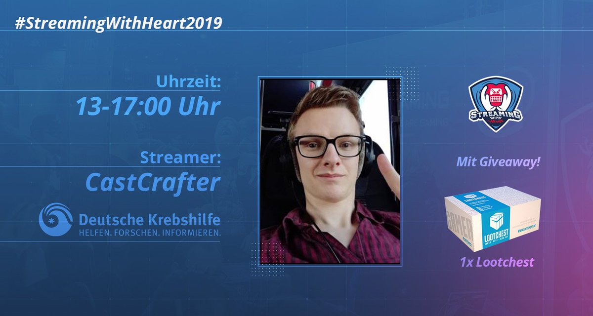 Im Stream von <a href="/CastCrafter/">cast</a> habt ihr gleich die Chance eine <a href="/Lootchest_DE/">lootchest</a> zu gewinnen 😱

twitch.tv/streamingwithh…