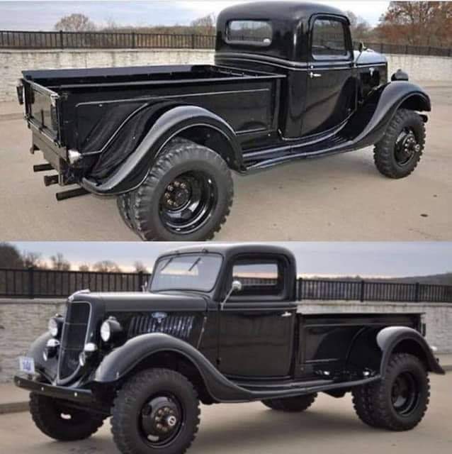 KaciCalfee's tweet image. I want one..1935 Ford 1 ton 4x4 dually