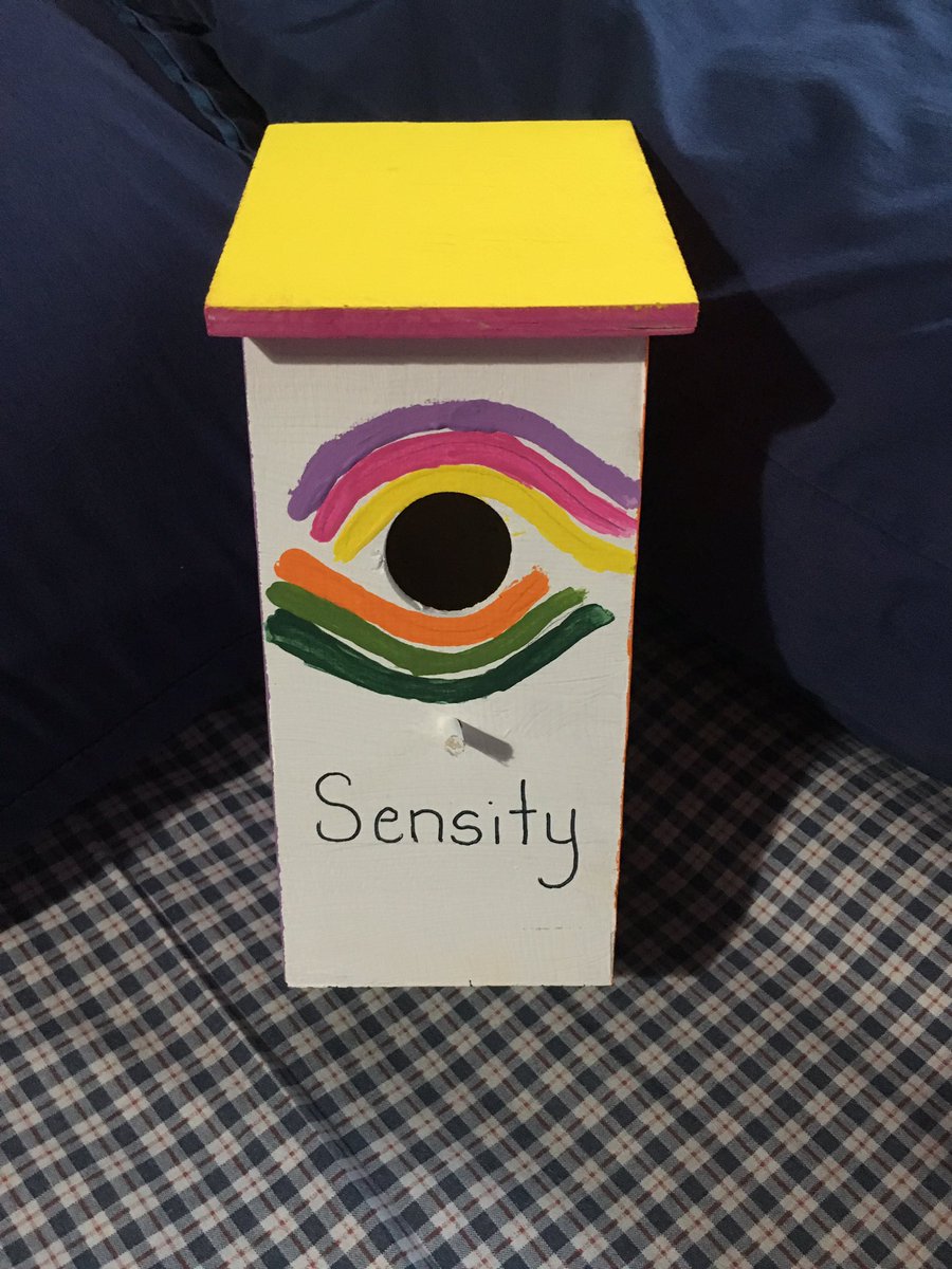 CathyChauvin's tweet photo. Joe’s latest birdhouse #sensity @MoeChauvin @sensitycanada @cathy_proll https://t.co/vWptyTLxRm
