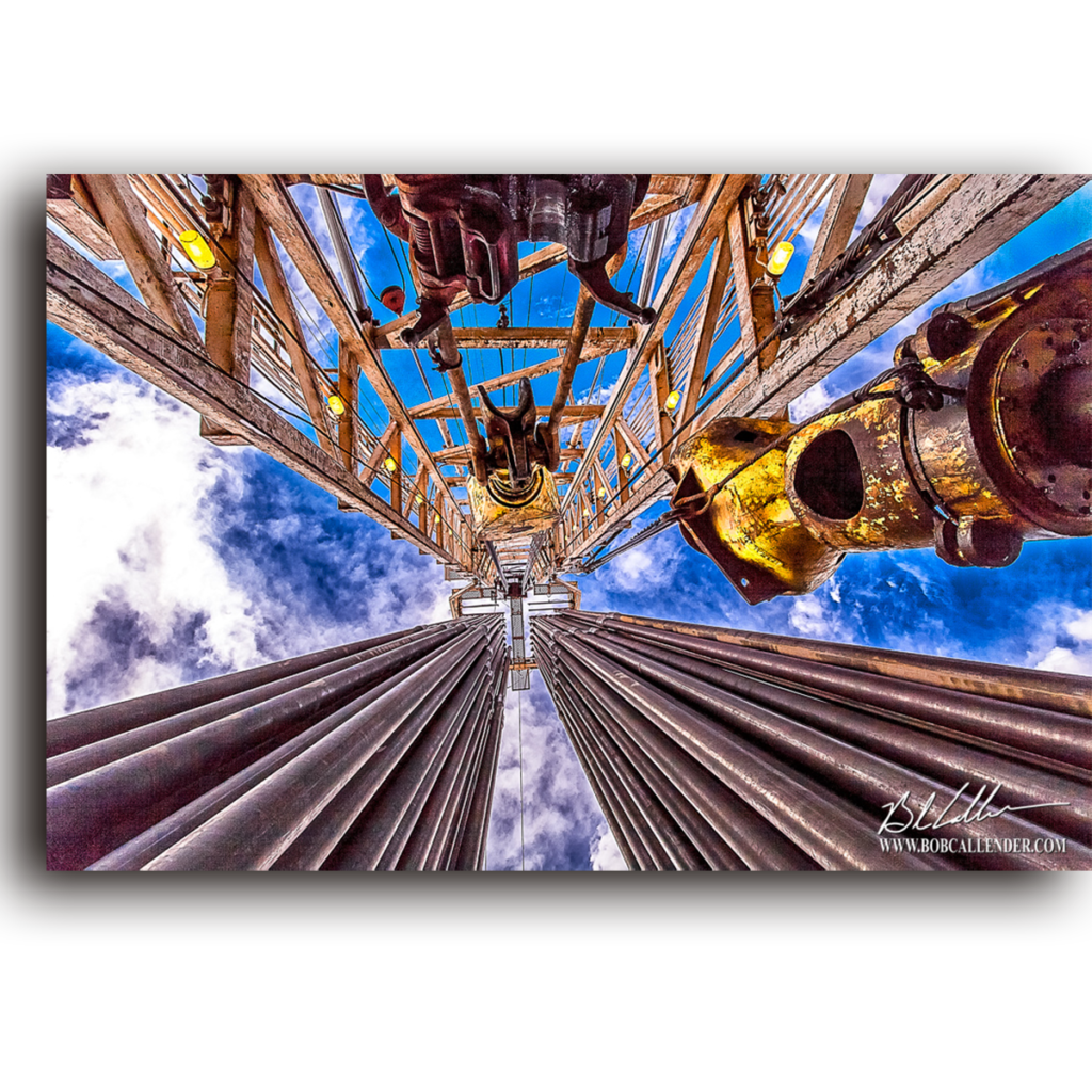Lreene7777666's tweet photo. The image, Sky Cross catches one by surprise. The blue sky and rig top framed by white clouds. The harsh environment of the Oil Rig mixes with the beauty of the blue, infinite, sky. To see more go to https://t.co/UgeD0y5HXw
#BobCallender #Photography #Beautiful #Rig #geology https://t.co/HpykhXX65t