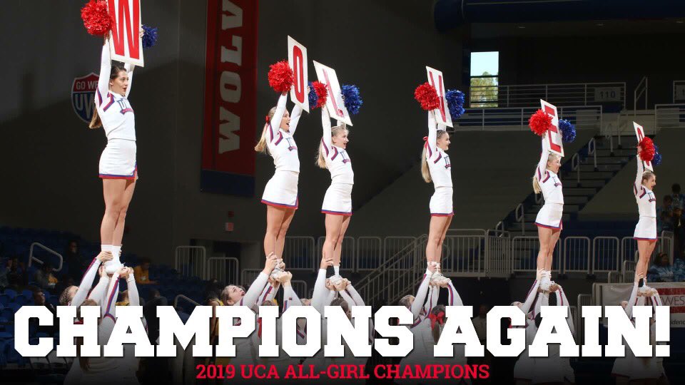 ansleegord's tweet image. Huge congrats to @UWGCheer All-Girl!!!!!! #AGAD ❤️💙🐺
