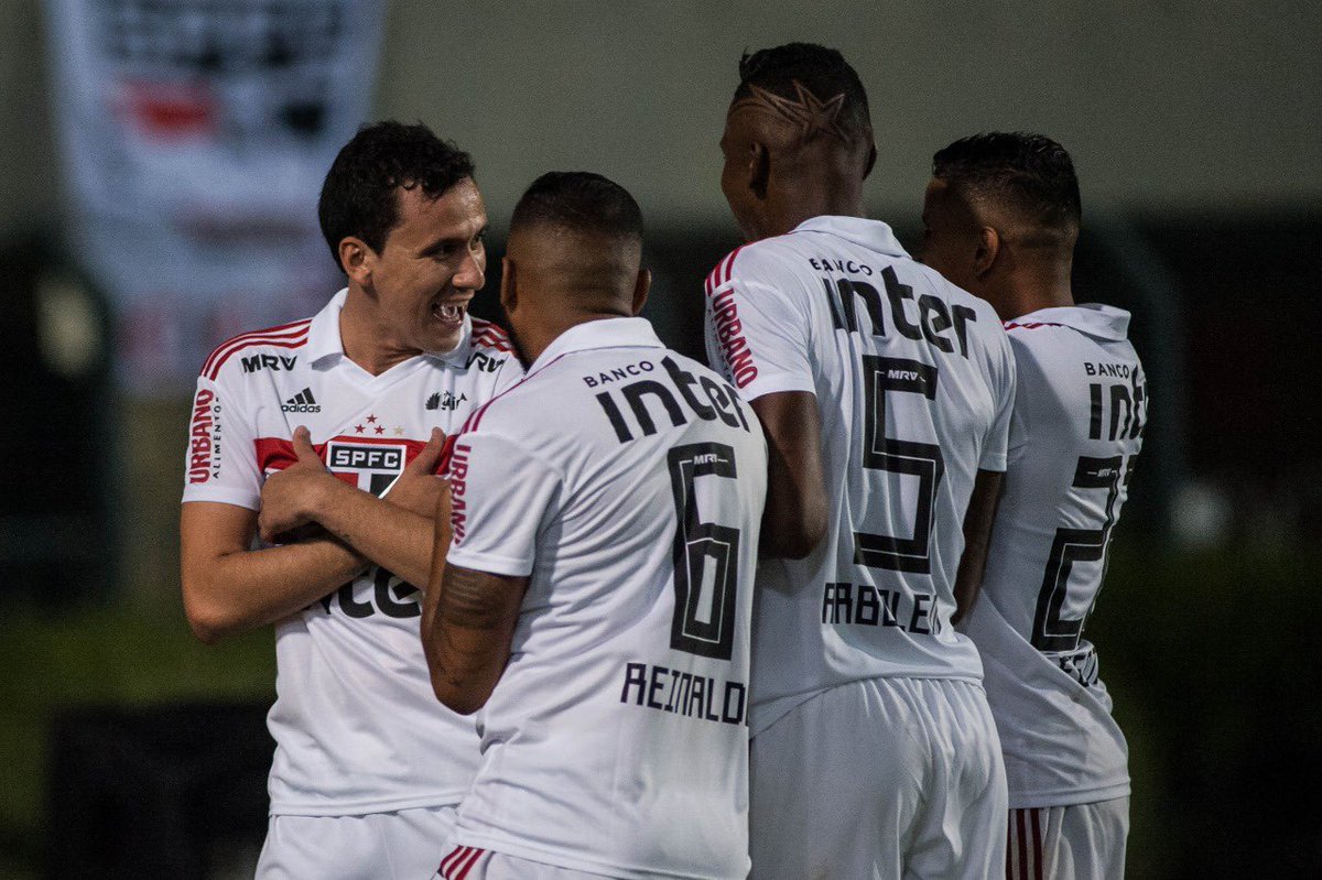 Importante vitória, para começar bem o ano! 
Parabéns à todo o grupo! 
Obrigado Senhor! 🙏🏻👊🏼🔴⚪️⚫️ <a href="/SaoPauloFC/">São Paulo FC</a>