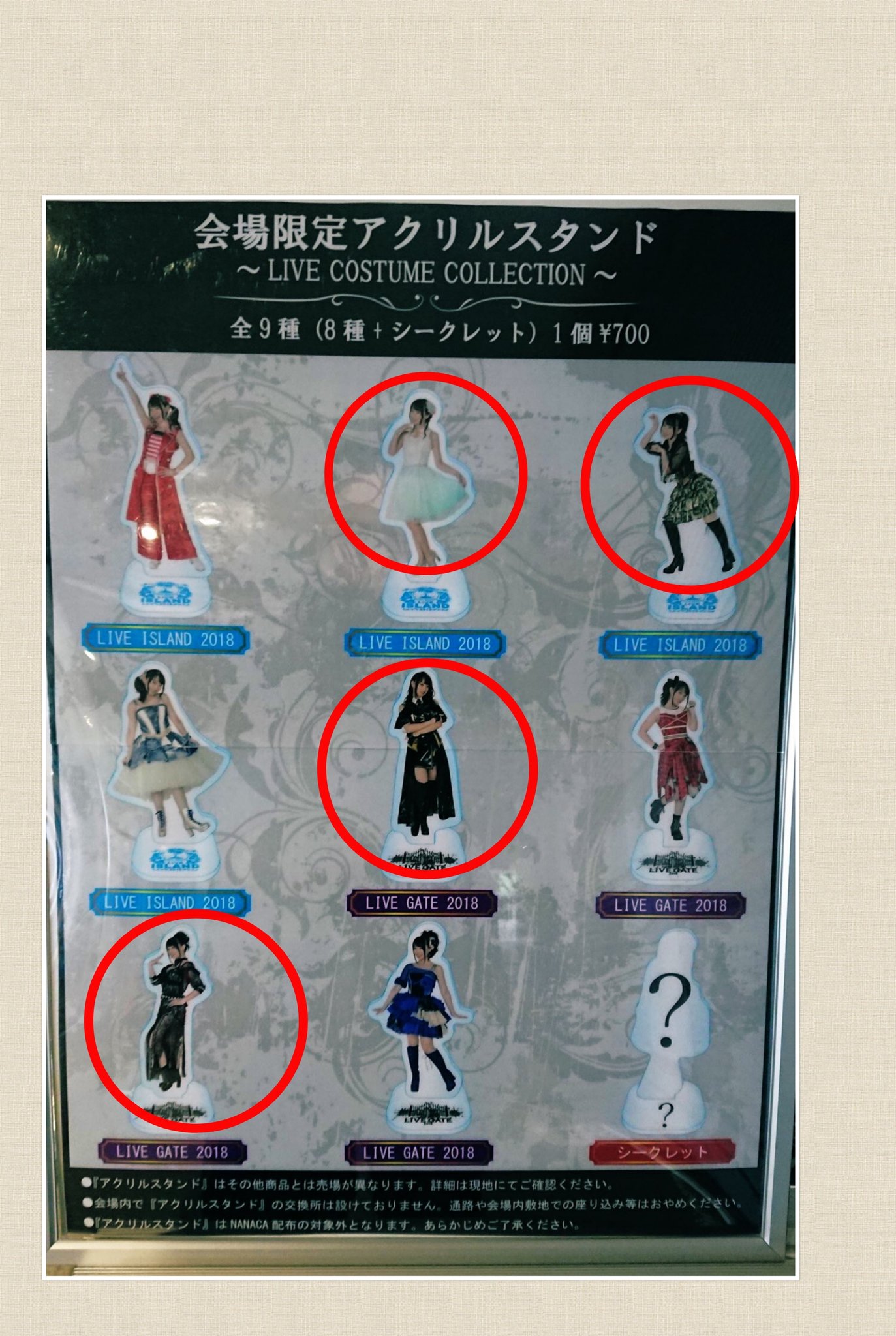 水樹奈々 グッズ LIVE GRACE アクリルスタンド 9種セット