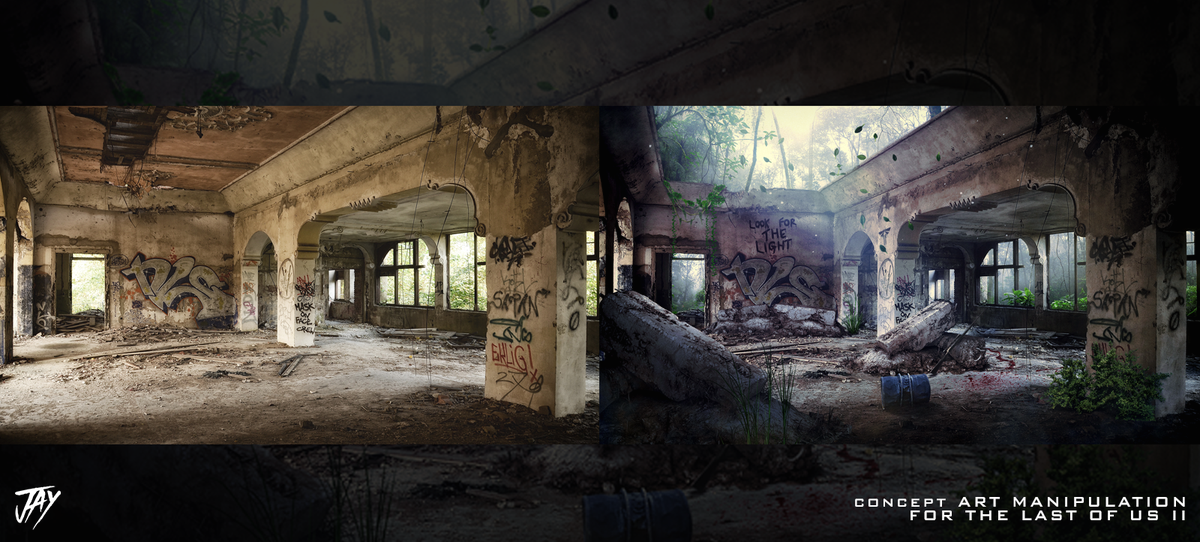 VISIONSPSD's tweet photo. Some concept art i manipulated for @Naughty_Dog's The Last Of Us II
Any feedback is amazing!
🖤 https://t.co/C33cVPGFIt