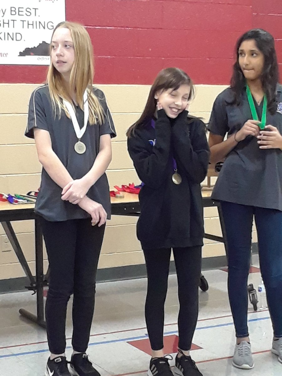 rbteachky's tweet photo. Let's go Wildcats! The smart girl posing placed 4th in Language Arts, our team placed 4th in Quick Recall at Governor's Cup today! Impressive for a team of mostly 6th grade (most competitors are in 7th or 8th). Go FSMS! #sharefsms @FS_Schools https://t.co/XmFsUmRCcF