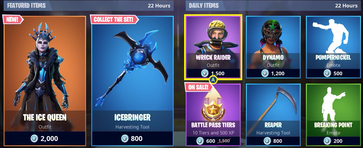 Fortnite Item Shop History - 