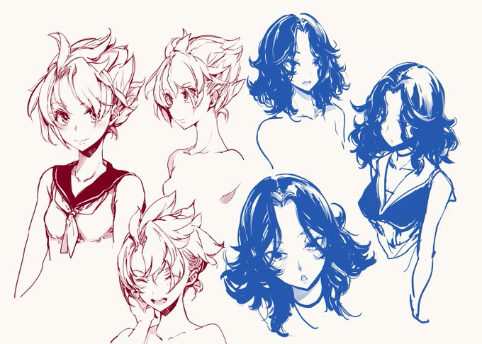 商業漫画のキャラデ 