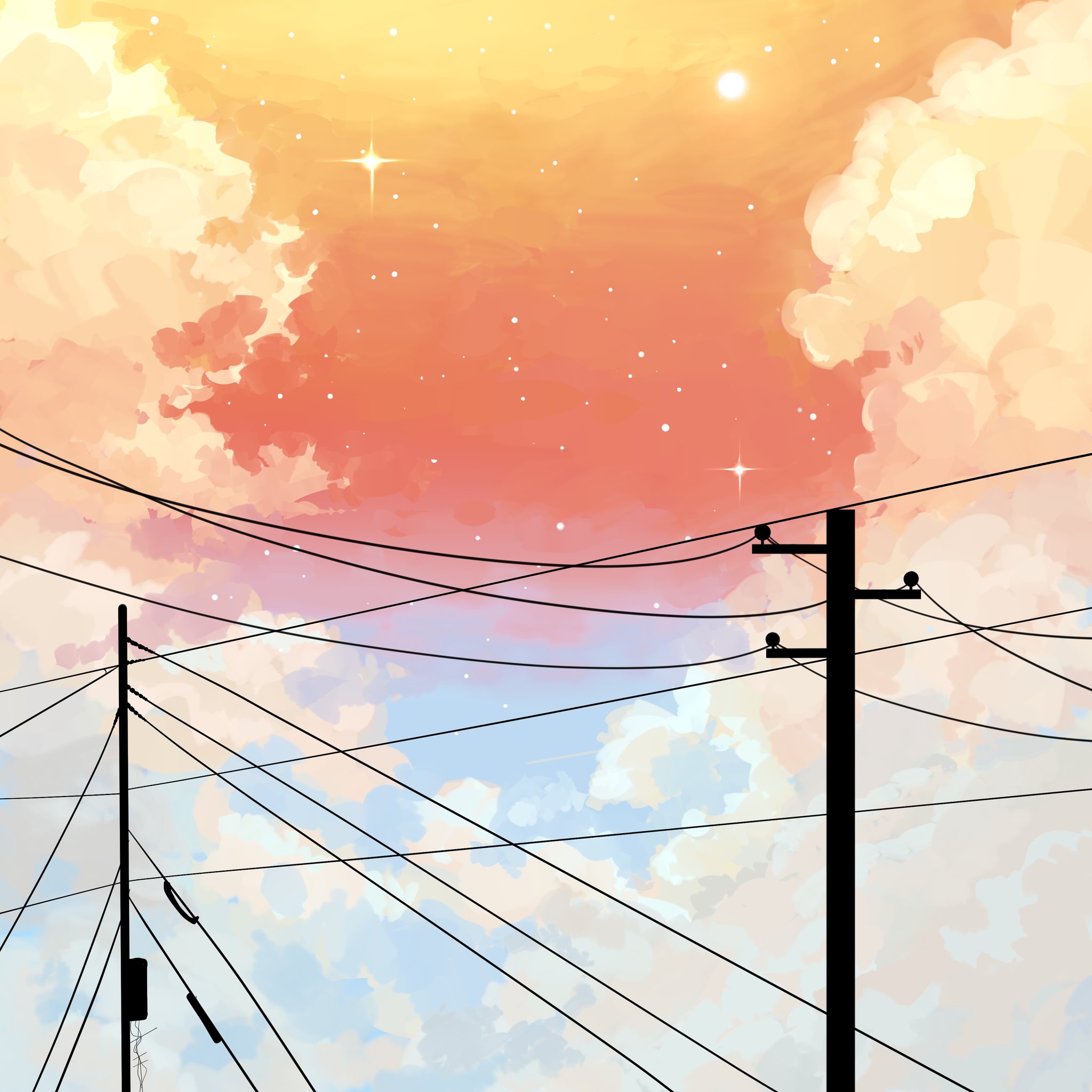 Magic Moonlight Some Aesthetic Art Of A Sunset Type Of Setting These Paintings Are Really Relaxing To Do