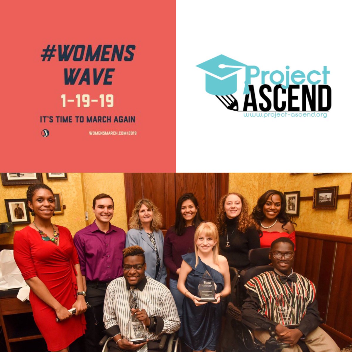 Olas_Truth's tweet image. Congrats to folks that marched in the @womensmarch. You work 4 gender justice won’t soon be forgotten! 

@ProjectASCEND is a proud partner of the 2019 #womensmarch. We award #scholarships to 2 disabled youth in DC. 

To donate visit: project-ascend.org/donate

#RT #charity #donate