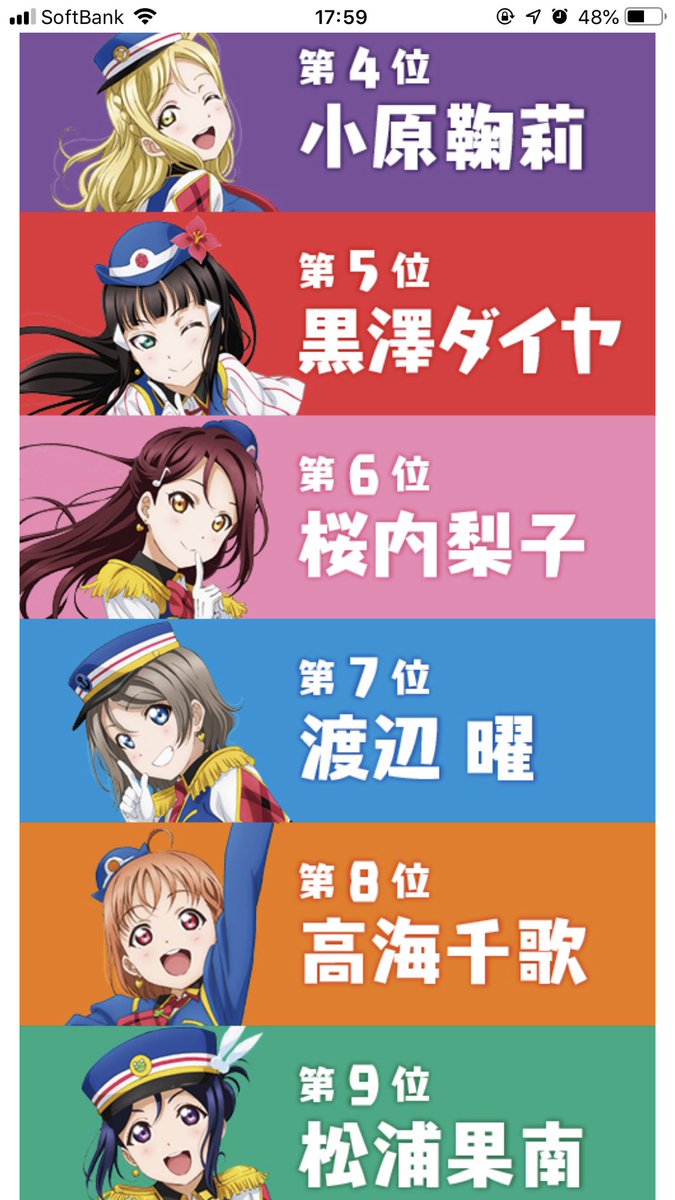 ラブライブサンシャイン総選挙