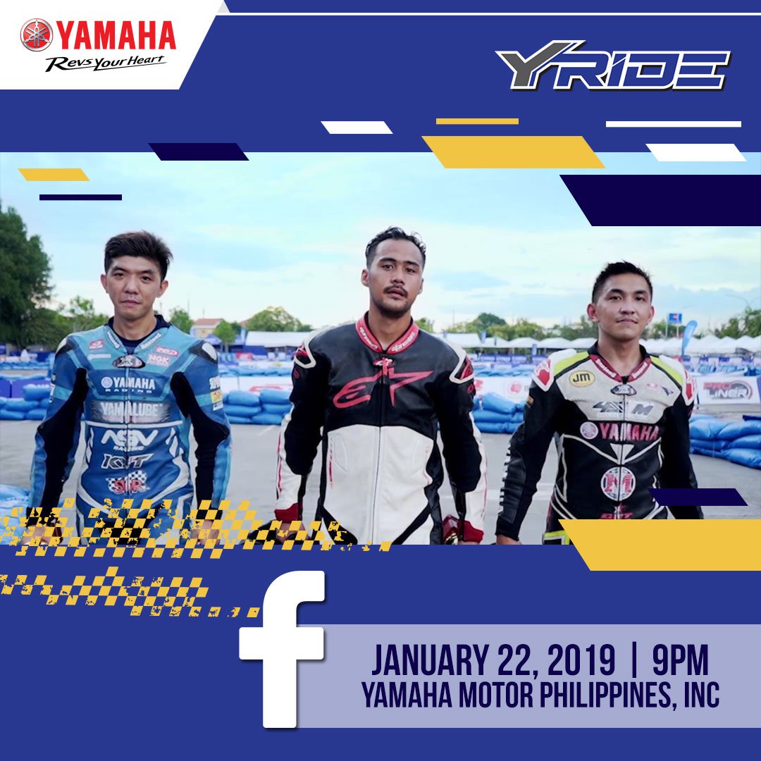 yamaha_ph's tweet photo. Delve into the world of Yamaha Racing as we bring you another episode of YRide π
Stay tuned!
Jan 22, 2019 | 9PM
#YRide
#YamahaRacing https://t.co/2b7BwEfxcm