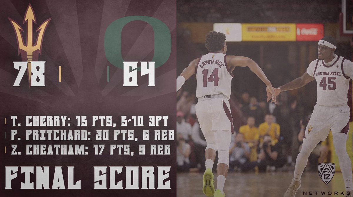 PullUpJs's tweet photo. How about that second half??

#PullUp | #ASUvsORE https://t.co/xyFv0A5ELJ