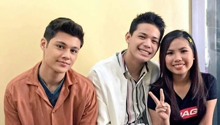 JCayoyong's tweet photo. Besh lie ang gwapo ng katabi mo yan always  support  sayo muna noon sa bnk kapa excited na kami panoorin ka love you
@itsmeangelieofc 

#ANGELIEiWantASAP https://t.co/9hg5RsXpB5