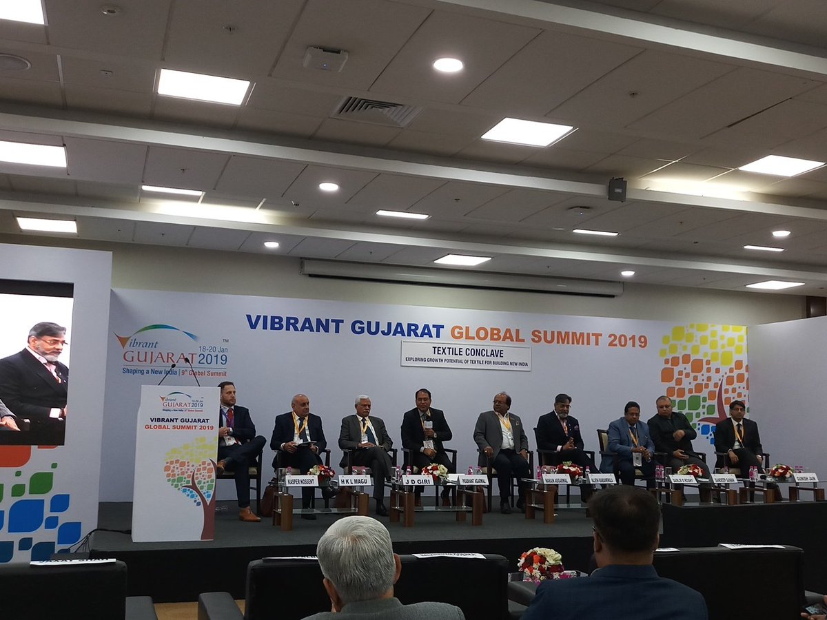 fromtherapids's tweet photo. @VibrantGujarat #textileconclave @WazirAdvisors https://t.co/XDgETiz5uN