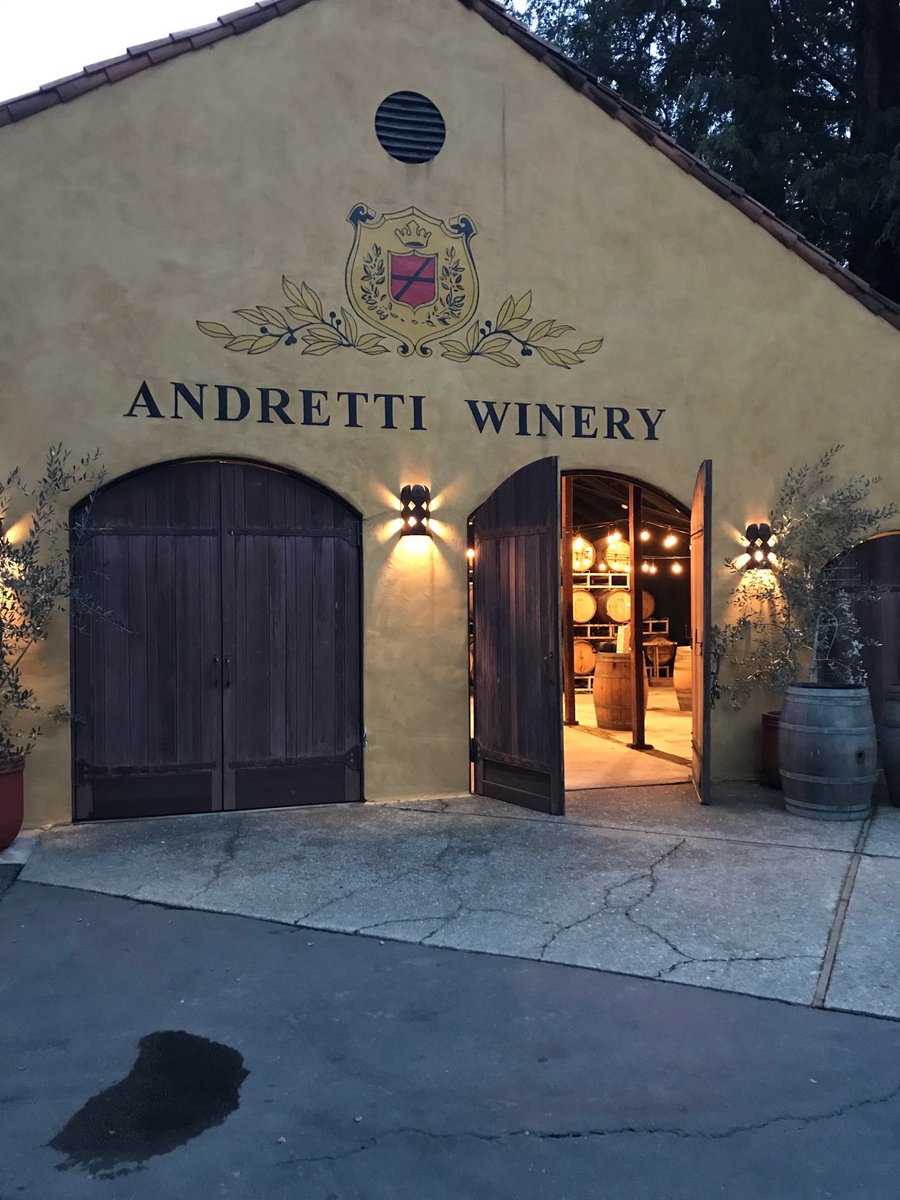 DerryHobson's tweet photo. Evening at Andretti Winery with John &amp; Lisa Jensen and Joe. Very special! https://t.co/dlQdKA6auM