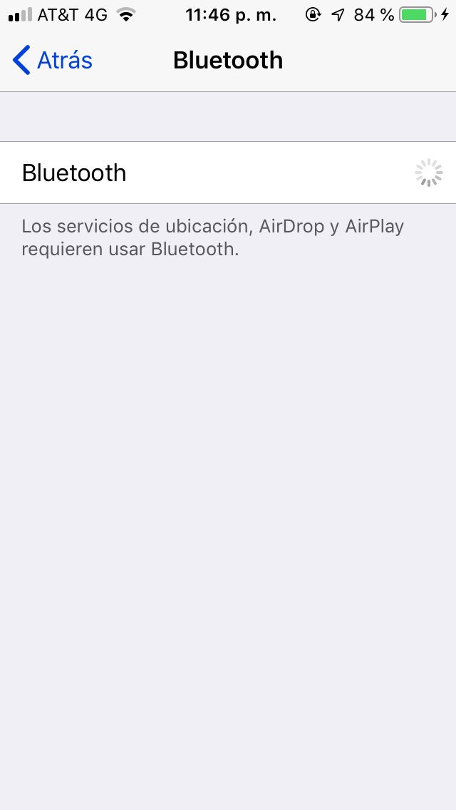 jonatan_010207's tweet photo. @Apple @AppleSupport Hello, I'm Jonathan and I have a problem, because my Bluetooth no longer turns on or off, only one gear appears and I did everything and nothing in my IPhone 6s https://t.co/h01R4A9e4w
