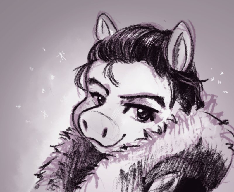 I was asked to draw Miss Piggy!Yuuri

...wellp :);;;