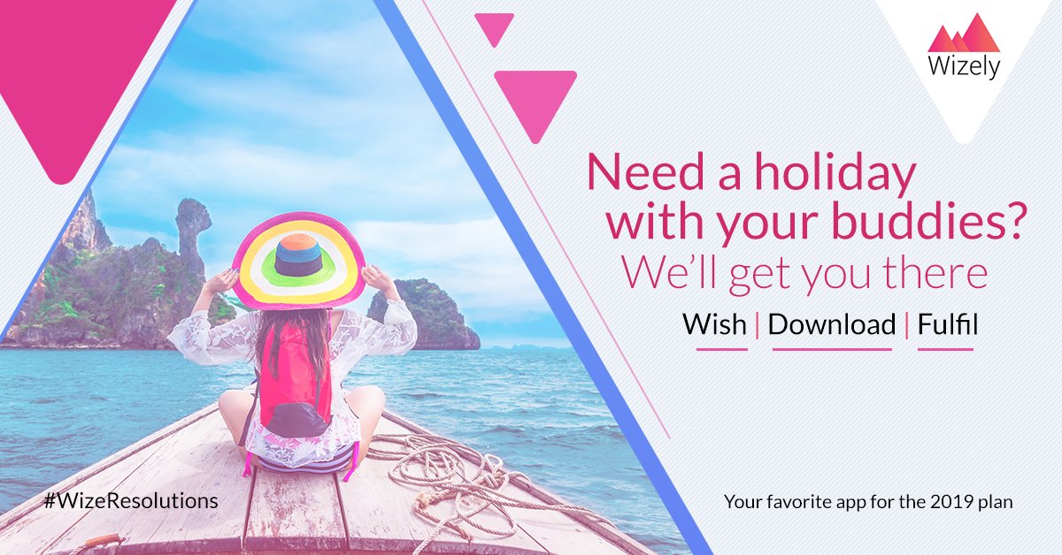 wizelyapp's tweet photo. Been years since you last had a holiday with your pals?
Make a resolution. We’ll get you there. Tag your buddies and share your pending travel plans.
Download Wizely and save for it smartly.
#WizeResolutions #ILoveTravelling
Download our app: https://t.co/4K979zqHy1 https://t.co/OqQkRAn2x4
