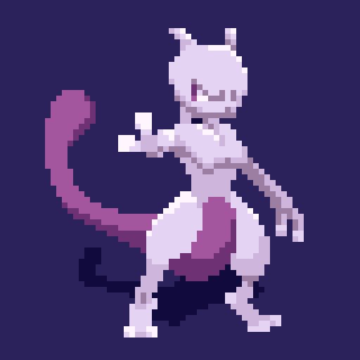 すらいむ En Twitter ミュウツー 毎日ドット絵 Dotpict ミュウの 遺伝子と ほとんど 同じ だが 大きさも 性格も 恐ろしいほど 違っている