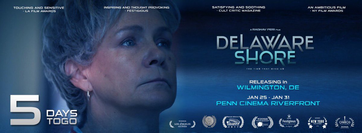 DelawareShore's tweet photo. Wow, ONLY 5 DAYS TO GO before #Delaware gets to see this award winning #DelawareMade film. We can’t wait for everyone to see our film at Penn Cinema Riverfront. Tickets are going fast, Get-’em now at https://t.co/c07MpizR6Q !🎉🎬
Kindly help spread the word!
#DelawareShoreMovie https://t.co/mUgE79ryiy