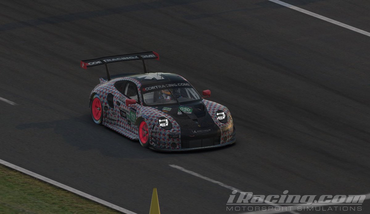 Jak3FinchRCR's tweet photo. Just finished my final stint in the 2019 @iRacing Daytona 24. I started the car earlier this morning in 45th. Just handed the car over to @Hillzy61 in p8! Proud of everyones effort in the 050! Lets finish strong boys! 6 and a half hours remaining! @CORT_RT https://t.co/PMfCQBa0F5