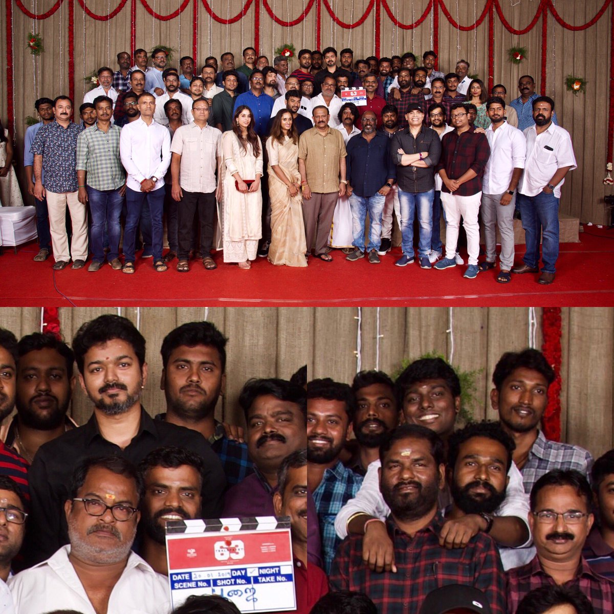 sivashankar670's tweet photo. Thalapathy 63 shoot begins!!!!!  Where a producer enjoys by bursting crackers 🔥🔥🔥 Atlee-Vijay combo to rock again!!!!  #Waiting_😎😎😎😎

#Thalapathy63KickStarts https://t.co/u0zTO67luv