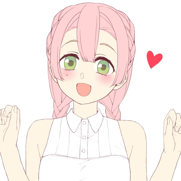 ゆうまるさんがTwitterに投稿した甘露寺蜜璃(鬼滅の刃)のイラスト。