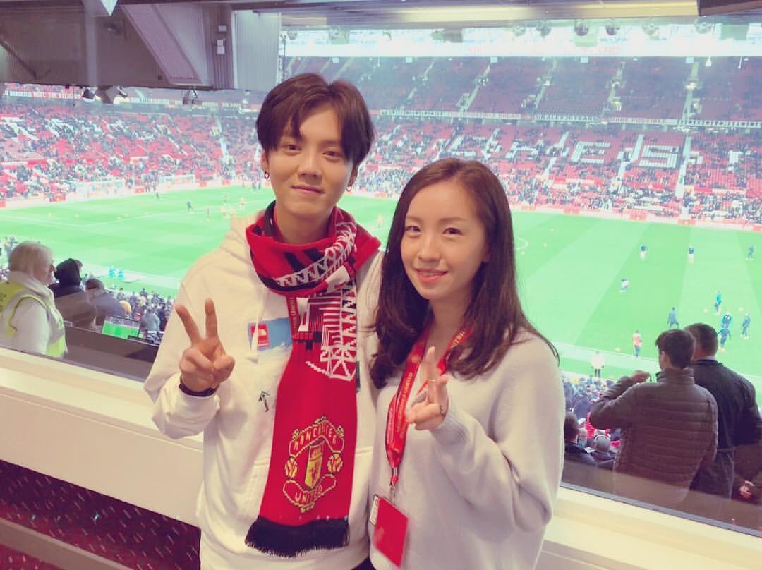 Luhan International On Twitter Photo 190122 Manchester United Football Club Update To Witness The 7 Game Winning Streak Together With Bryan Robson Gary Pallister Mutv Anchor Mark Sullivan And Our Football Junior Luhan