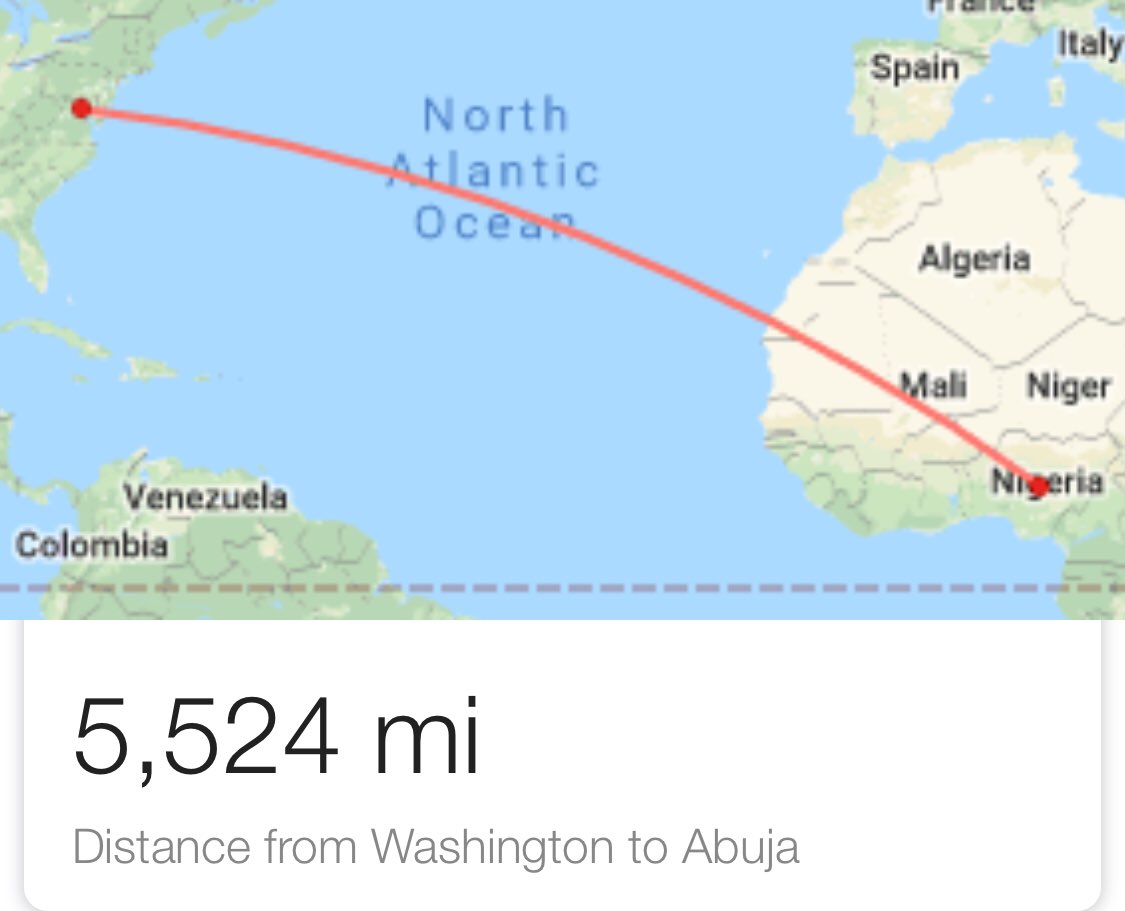 5000 Km On Map تويتر \ Olu Onemola على تويتر: "Distance From Washington D.c To Abuja: 5,524 Miles Distance From Aso Villa Presidential Villa To Transcorp Hilton (Venue  Of The #2019Debate): 5.9Km = 3.67Miles = 11Mins By