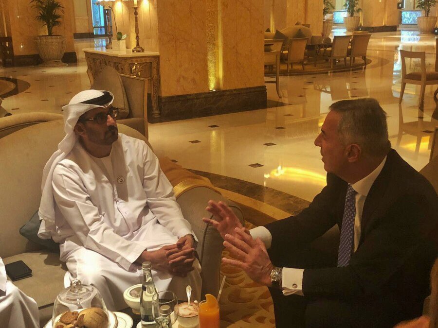 UAE_embassy_MNE's tweet photo. Predsjednik #Crne_Gore,Milo Djukanovic sreo se sa Nj.E. Hussein bin Ibrahim Al Hammadi, ministrom obrazovanja, na marginama #ADSW2019.
Oni su razmijenili misljenja o najvaznijim pitanjima vezanim za moderne obrazovne sisteme i evoluciju obrazovanja i njegovih metoda. https://t.co/v2IEqp7VDu