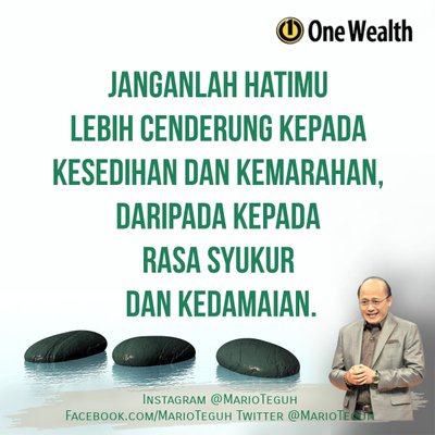 Mario Teguh Tweeted: Kita sependapat?