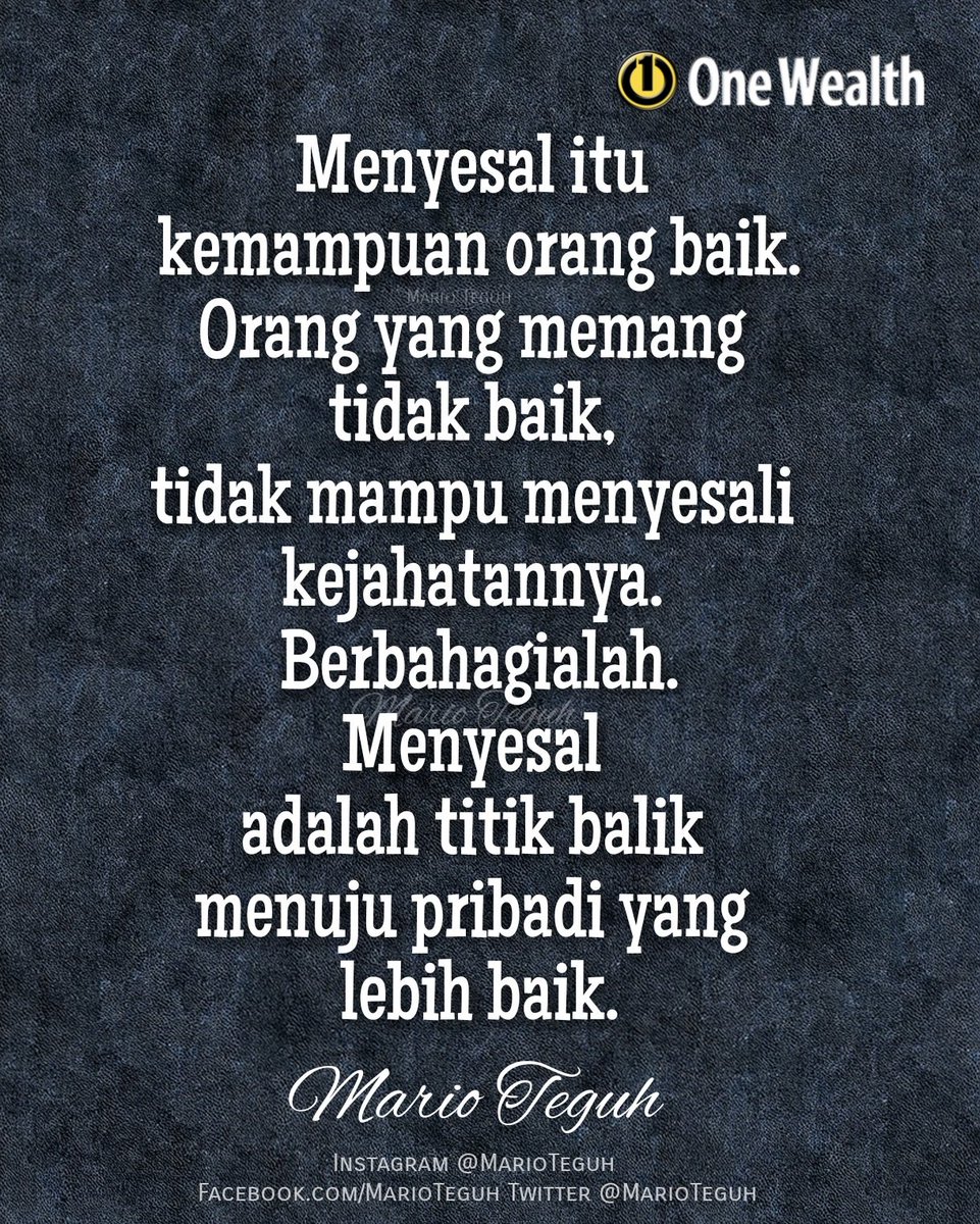 Mario Teguh Marioteguh Twitter