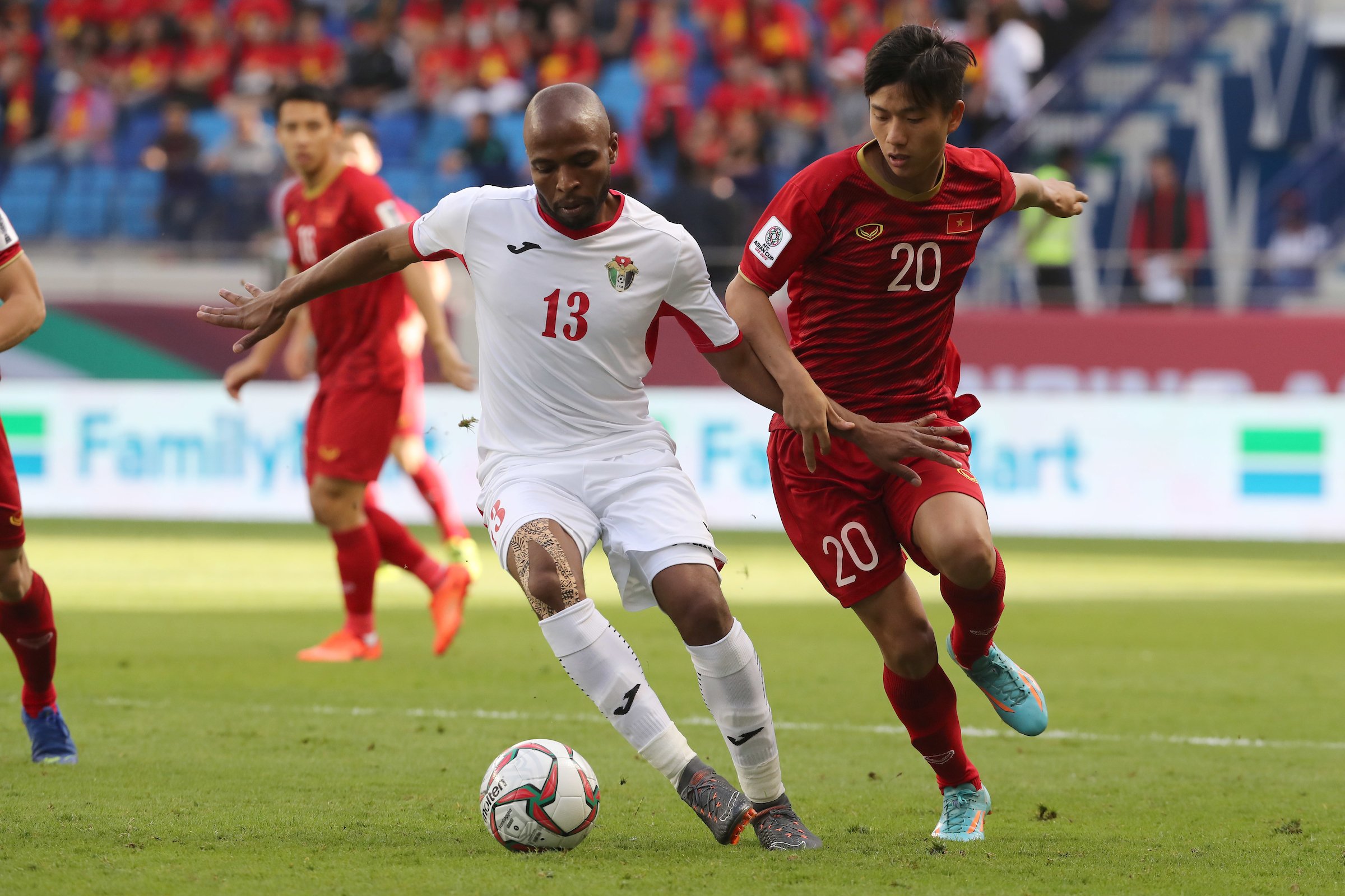 AsianCup2023 on Twitter: "⏱ FULL-TIME | 🇯🇴 Jordan 1 (2) - (4) 1 Vietnam 🇻🇳 Winning on penalty shootouts ... Vietnam are the first to qualify to the quarter-finals of the #AsianCup2019 https://t.co/Vr9HG9nP4i" / Twitter