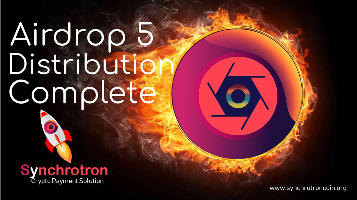 SynchrotronCoin's tweet image. 🎁Synchrotron Airdrop 5 distribution is now complete. 🎁 Another 300K STC distributed.  AD6 starts on monday at 10:00UTC.  #stc #synchrotron #crypto #airdrop
discord.gg/4twu5Rn