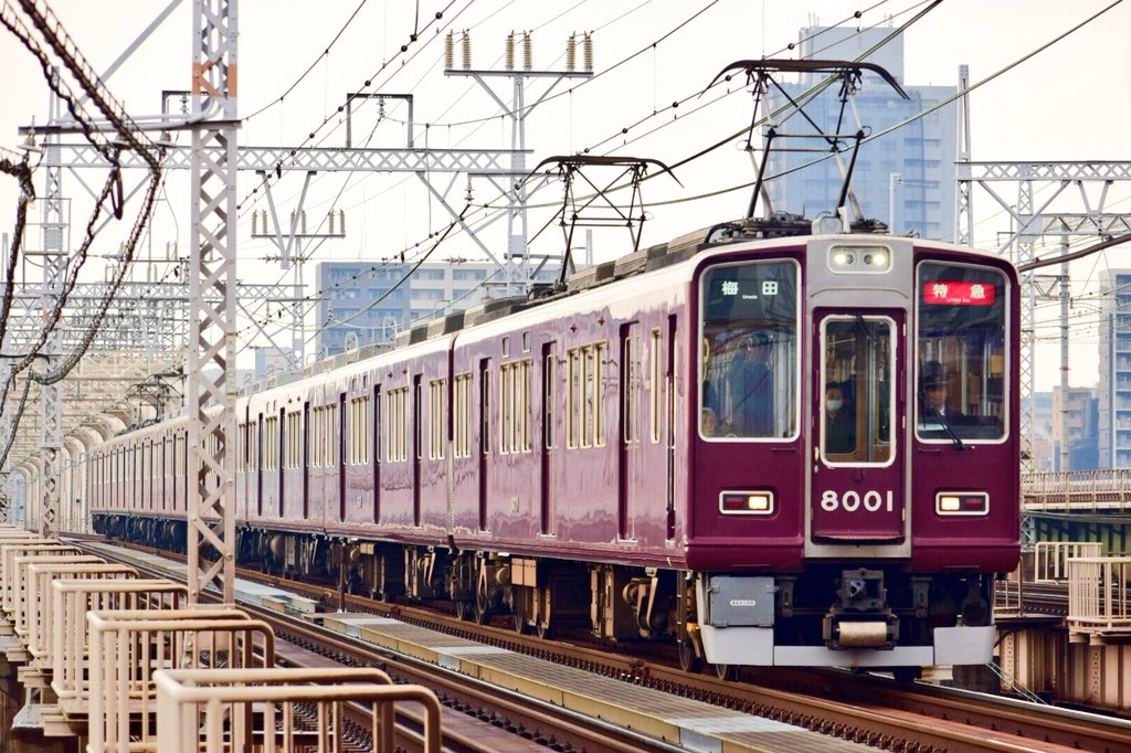 SNOOPY1T0K4's tweet photo. 初めて淀川行ったけど、なかなか良かったです！
#阪急 #淀川 #5000f #8001f #8032f #阪急8000系30周年記念 #8000f https://t.co/rgcEkcoWtg