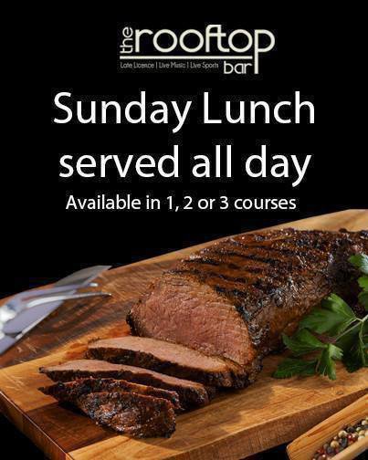 Sunday lunch at The Rooftop Bar...