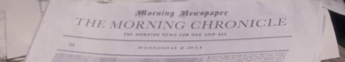 Literally *everything* about this masthead is wrong. The weird bit saying ‘Morning Newspaper’ helpfully explains that this paper was published in the morning, just in case the name ‘MORNING chronicle’ wasn’t clear.