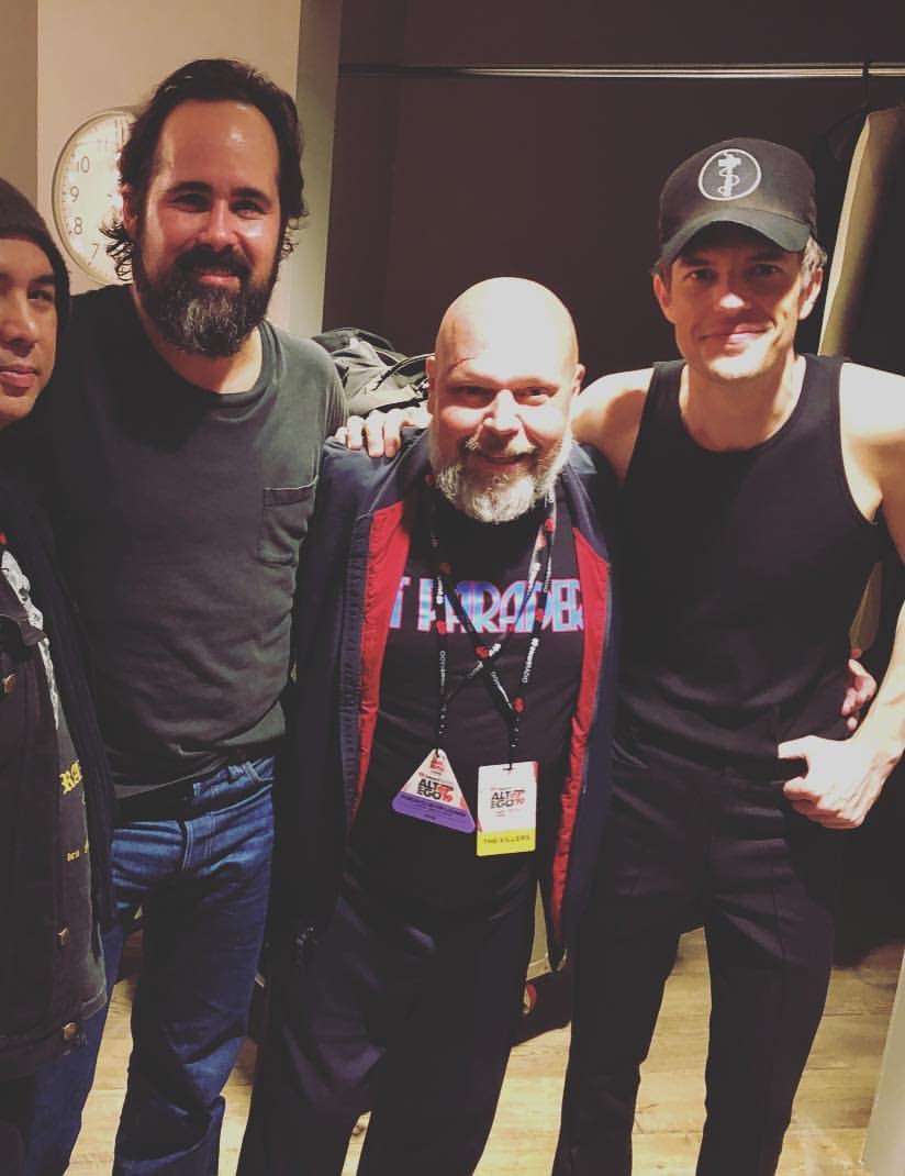 Backstage at iHeart Radio ALTer Ego 2019
.
📷 via renematarocks starchild77 on IG
.
#brandonflowers #ronnievannucci #thekillers