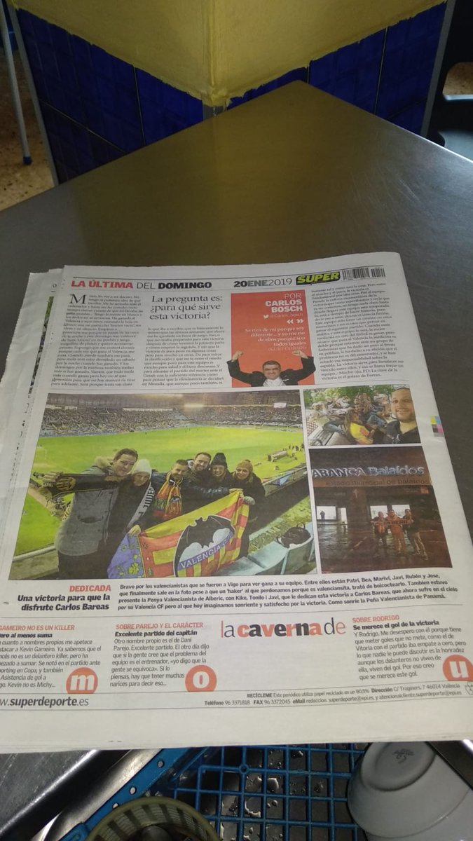 pvalberic's tweet photo. @superdeporte_es @Carlos_bosch gracies per el detall, segur que carlos ha disfrutat també de la victoria @valenciacf #CeltaValencia #AMUNT https://t.co/PsVvXNklu2