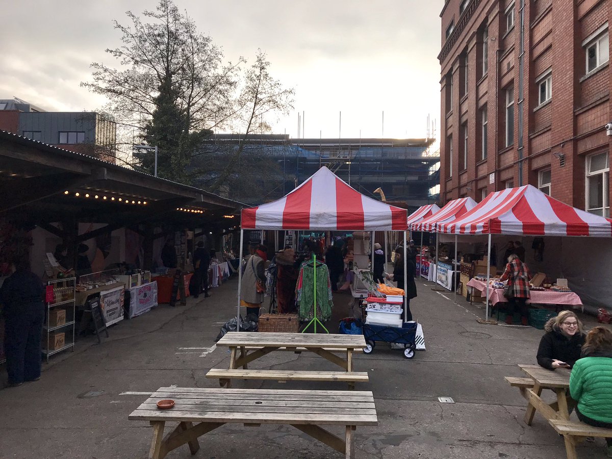 Morning #Bristol! We are back at the <a href="/TFSundayMarket/">TobaccoFactoryMarket</a> along with some superb food and gift stalls. It’s a lovely day so come and say hello #shoppocal