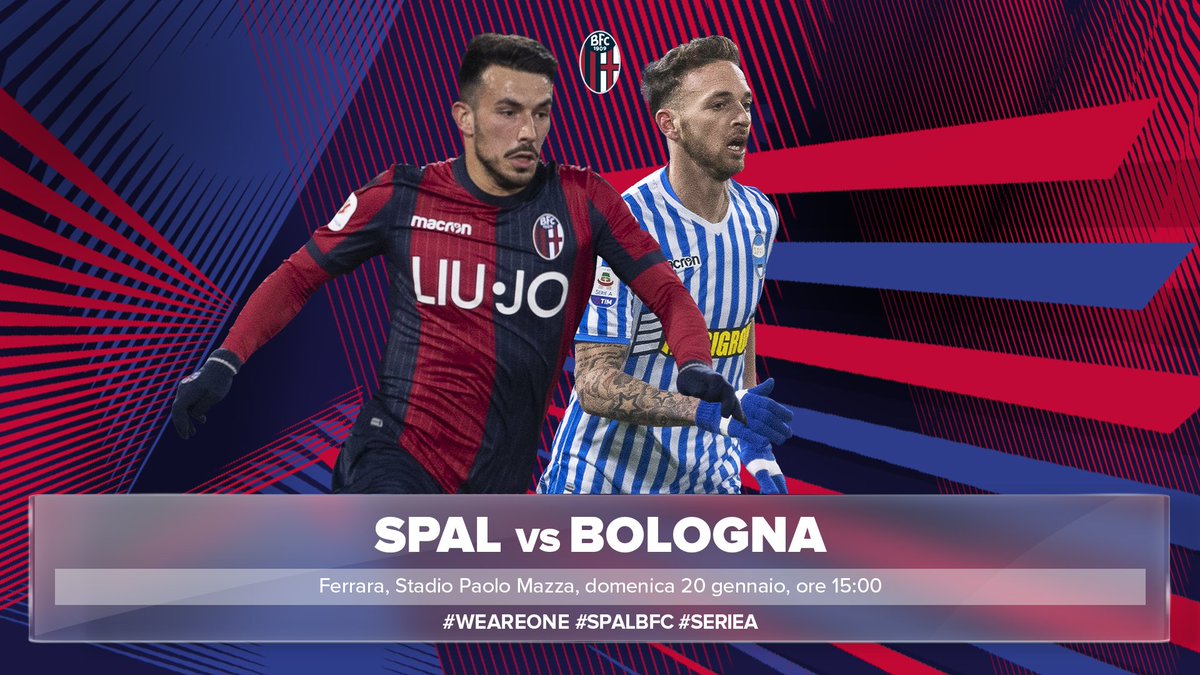 ⚡️ Match Day ⚡️
🏆 @SerieA
⏰ 15:00
🏟 Stadio Paolo Mazza
🆚 @spalferrara
#SPALBologna #WeAreOne 🔴🔵