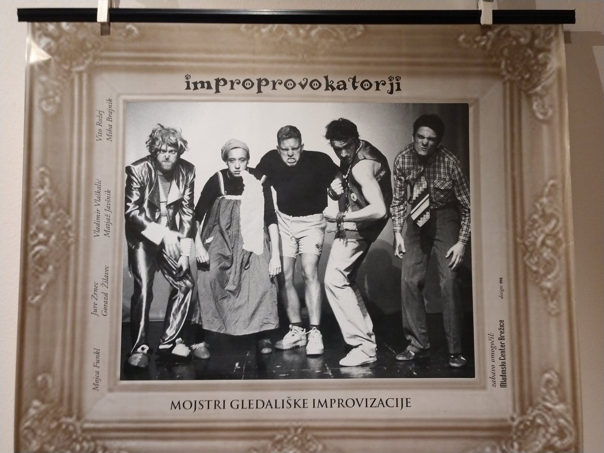 Centrifuzija's tweet photo. V bivšem KUD-u in sedanjem CSK France Prešeren ta vikend poteka 25-letnica #Improliga.
"Impro liga je dejavnost, ki je počlovečila teater in popestrila šport." - Jaša K. Kacin, @SpletnaMladina, 1995.
Lepi spomini. Pozdrav vsem veteranom! https://t.co/3iLktYuN2M