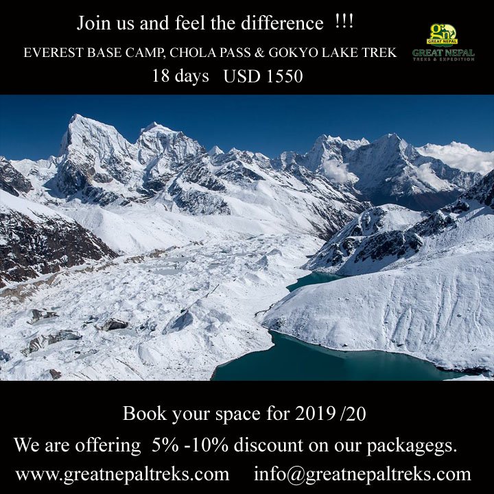 The Gokyo Valley, with its turquoise lakes.
#visitnepal #explorenepal #discovernepal #everest #Everestbasecamp #cholapass #gokyolake #trekking #adventure #climbing #northface #campvibes #khumbu #sherpa #wanderlust #mountains #destination #gopro #asia #tibet #kathmandu