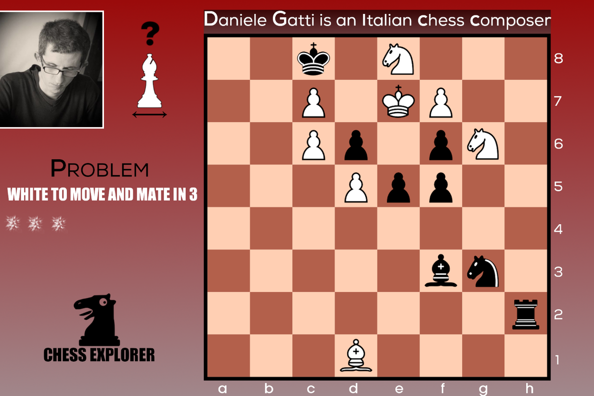 SettimoElo's tweet photo. Hello chess fans!!
Daniele Gatti made a delicious appetizer for you!
It's WHITE to move and MATE in 3!
Can you solve it?

#chessexplorer #settimoelo #danielegatti #chess #tatasteelmasters #white #mate #checkmate #scacchi #xadrez #ajedrez #echecs https://t.co/ASYx9wBeAM