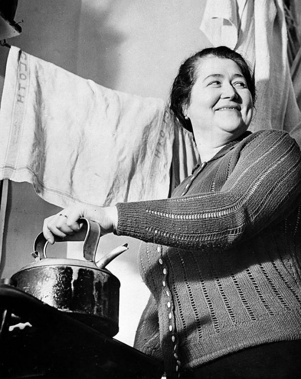 Bridget Hitler, wife of Adolf Hitler’s half brother Alois, at her home in Highgate, London on this date January 20 in 1939. Photo credit: AP. See also the documentary Uncle Hitler: https://youtu.be/uhLQpjbmPro