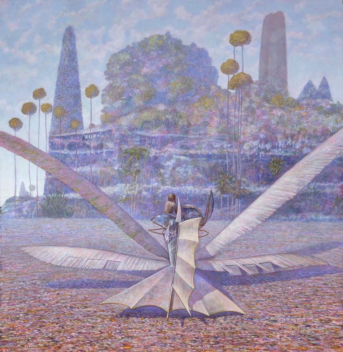 真作】 井上直久 イノウエナオヒサ ピエゾグラフ 巡回飛行士 真作