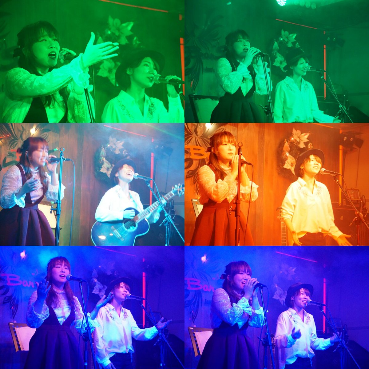 hiro04172185's tweet photo. 三島ぐらBar. sライブより
Stoly teller の二人
演出でスモークたいたので白っぽい写真が多かった
#Stoly Teller
#海野みーな
#千明 https://t.co/3YsYylnqJd