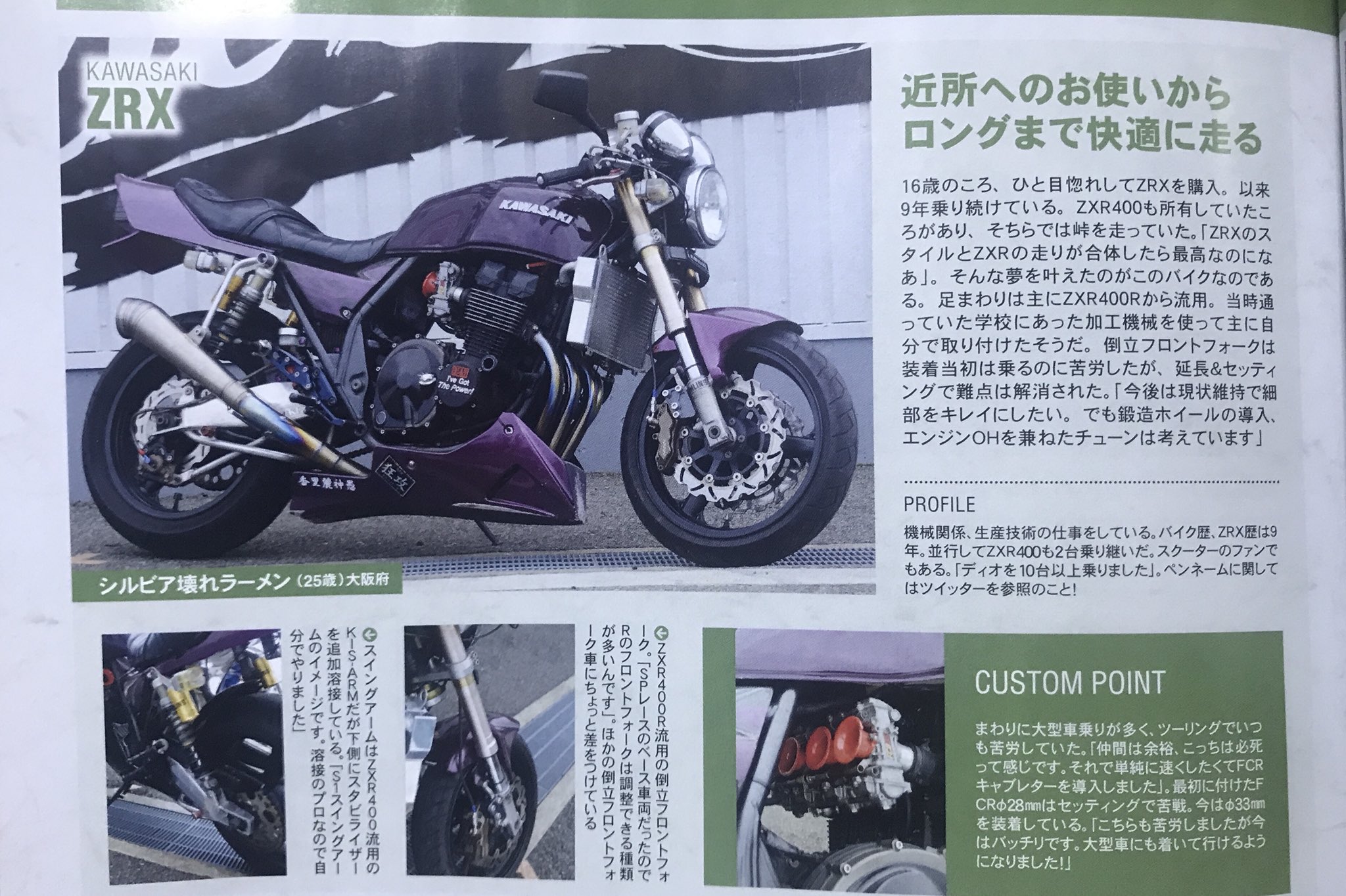 ラウンドラジエーター ZRX gpz ZRX400 ラウンドラジエーター ZRX gpz ZRX400 （カワサキ Kawasaki