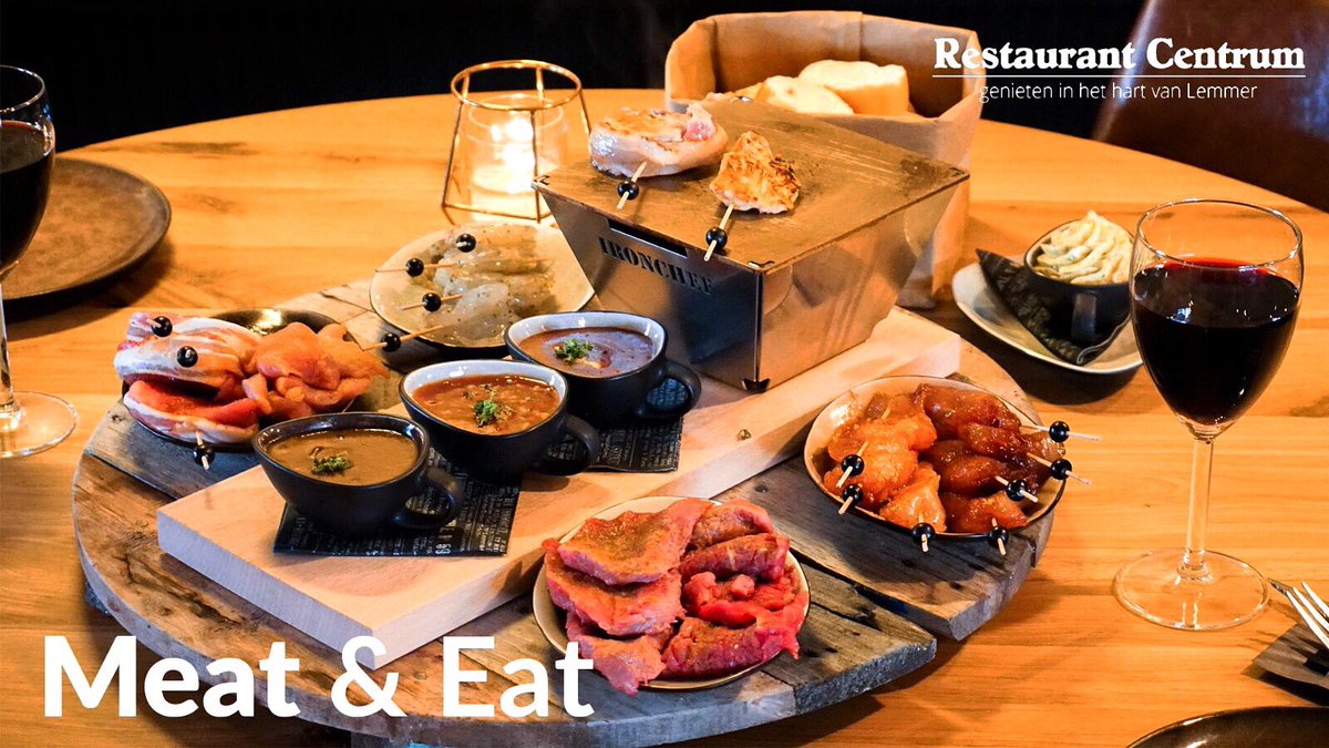 'MEAT &amp; EAT'

Een nieuw concept waarbij jij de chef bent! 
'Meat &amp; Eat' is een verrassend leuke variant op steengrillen en fonduen. Jullie bereiden zelf, naar eigen wens, de lekkerste gerechten op de hete bakplaat die op tafel staat.

#diner #food 🍽😊
